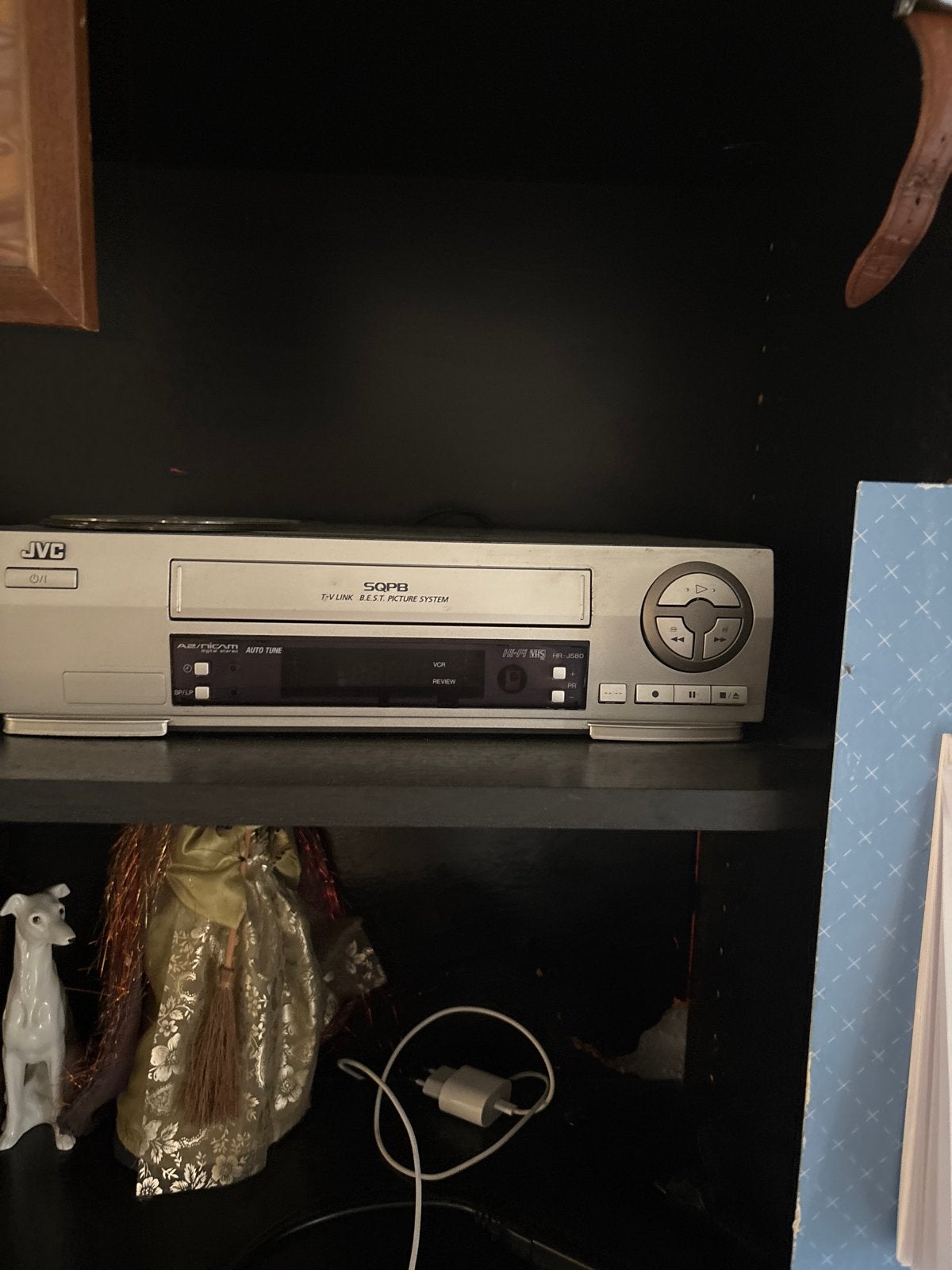 JVC VHS-speler/recorder - Zilverkleurig uitstervend ras, Ophalen of Verzenden, Gebruikt, VHS-speler of -recorder