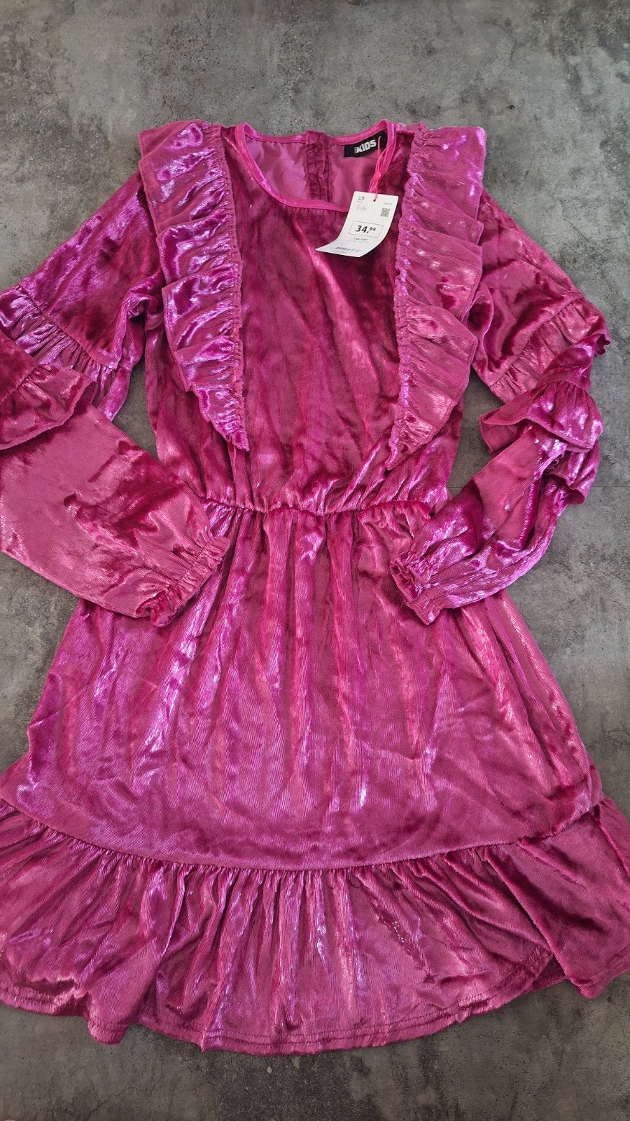 Nieuw! roze feestjurk/glitterjurk van Europe Kids mt 158/164, Kinderen en Baby's, Europe Kids, Meisje, Nieuw, Ophalen of Verzenden