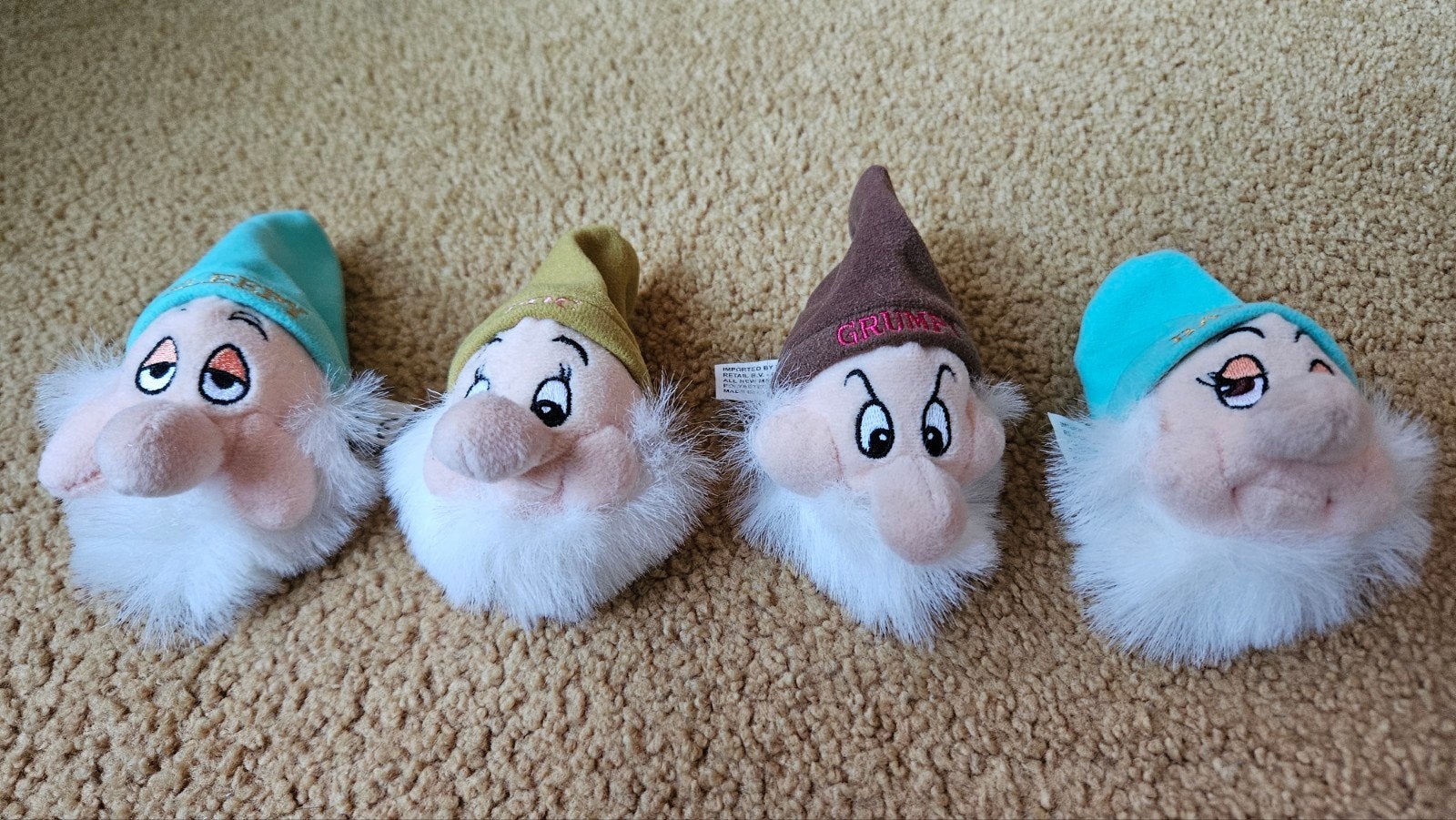 Disney pluche vingerpopjes Dwergen, Kinderen en Baby's, Ophalen of Verzenden, Overige typen