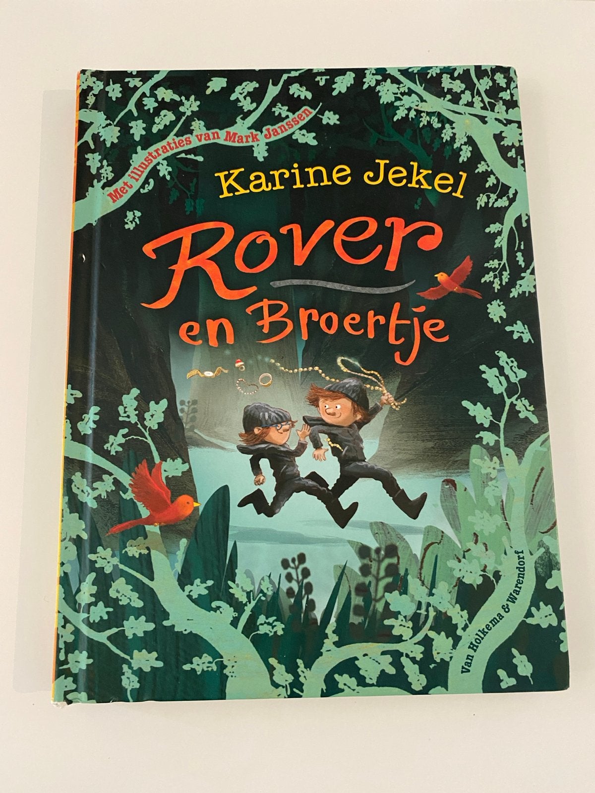 Rover en Broertje - Karine Jekel (Kinderboek), Ophalen of Verzenden, Zo goed als nieuw, Fictie