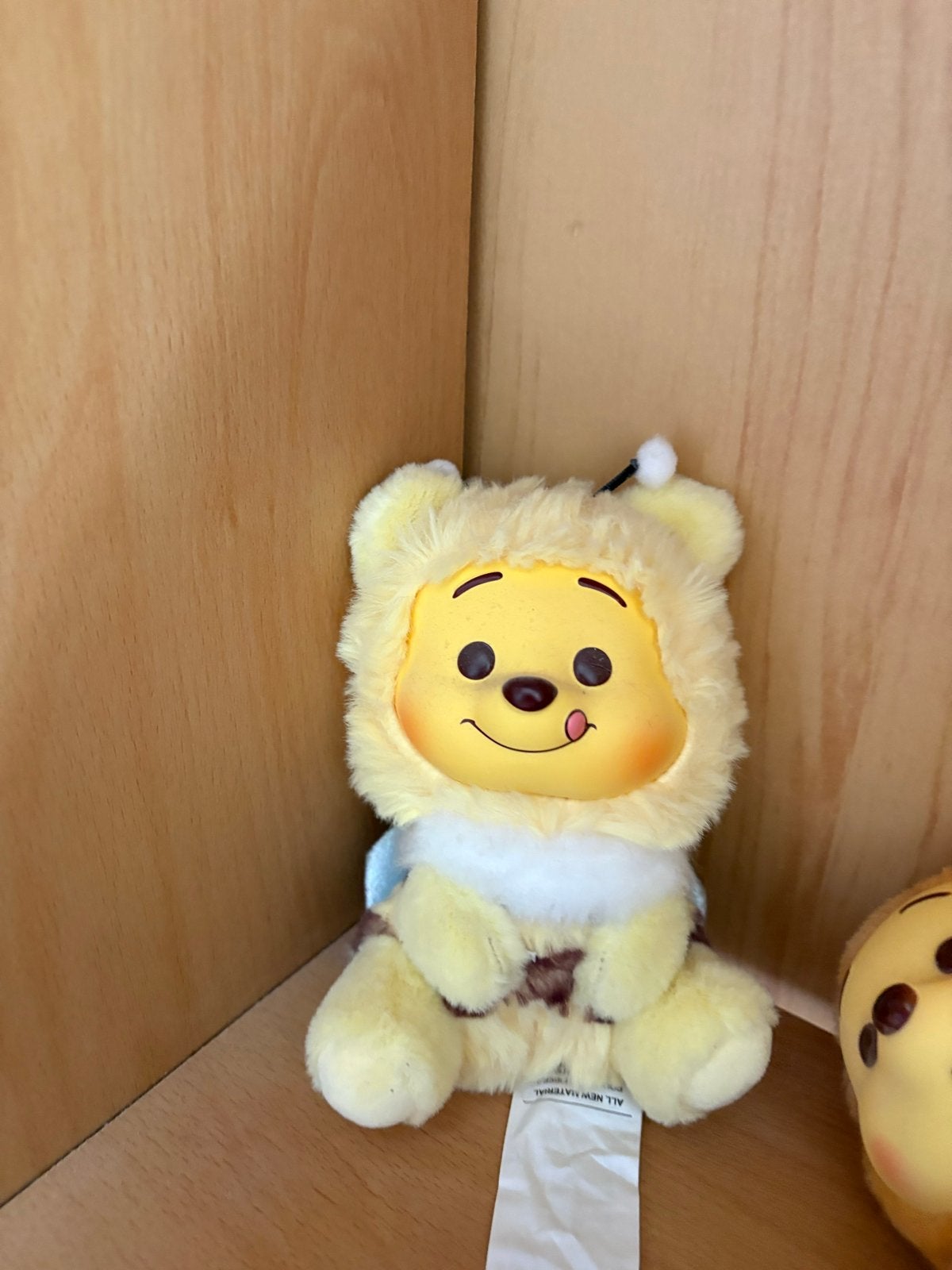 Winnie de Poeh knuffel in bijenpakje, Disney, Geel, Overige typen, Ophalen of Verzenden