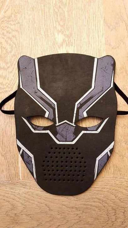 Black Panther kindermasker - Marvel superheld, Ophalen of Verzenden, Gebruikt