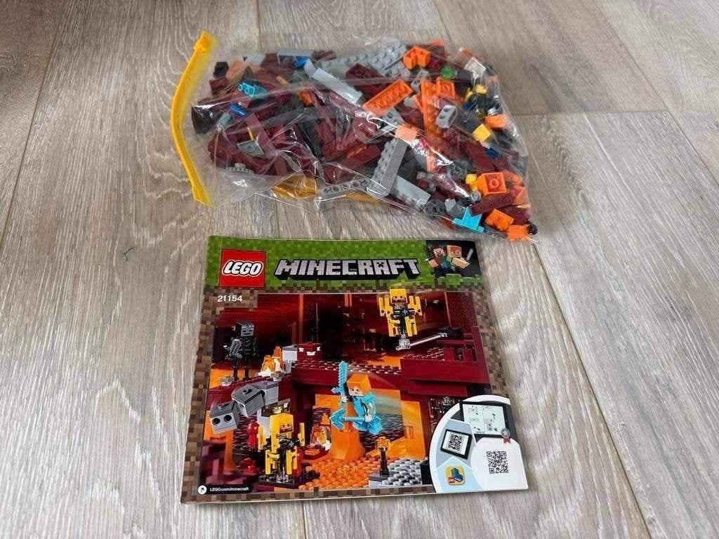 LEGO Minecraft De Blaze Brug 21154, Ophalen of Verzenden, Gebruikt, Losse stenen