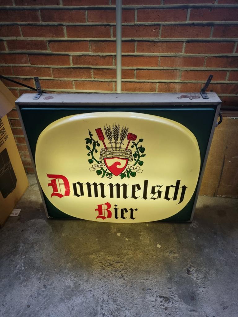 Dommelsch Bier lichtbak, Ophalen, Reclamebord, Plaat of Schild, Overige merken