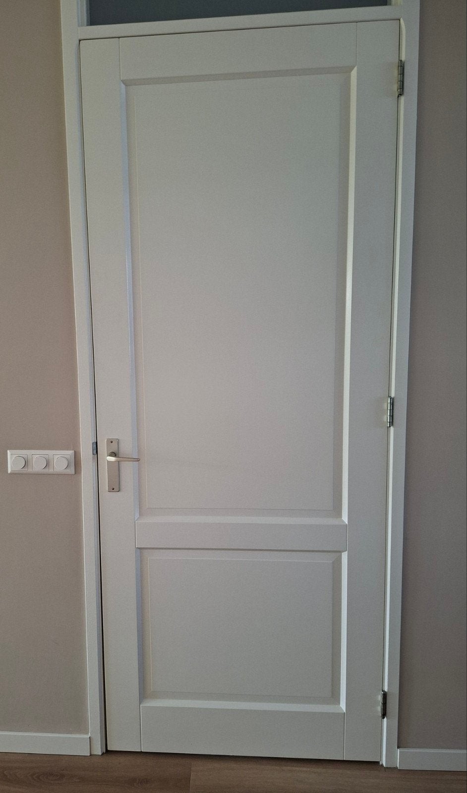 Stompe binnendeur wit: 231,5 x 93 cm, Doe-het-zelf en Verbouw, Deuren en Horren, Ophalen, 80 tot 100 cm, 215 cm of meer, Binnendeur