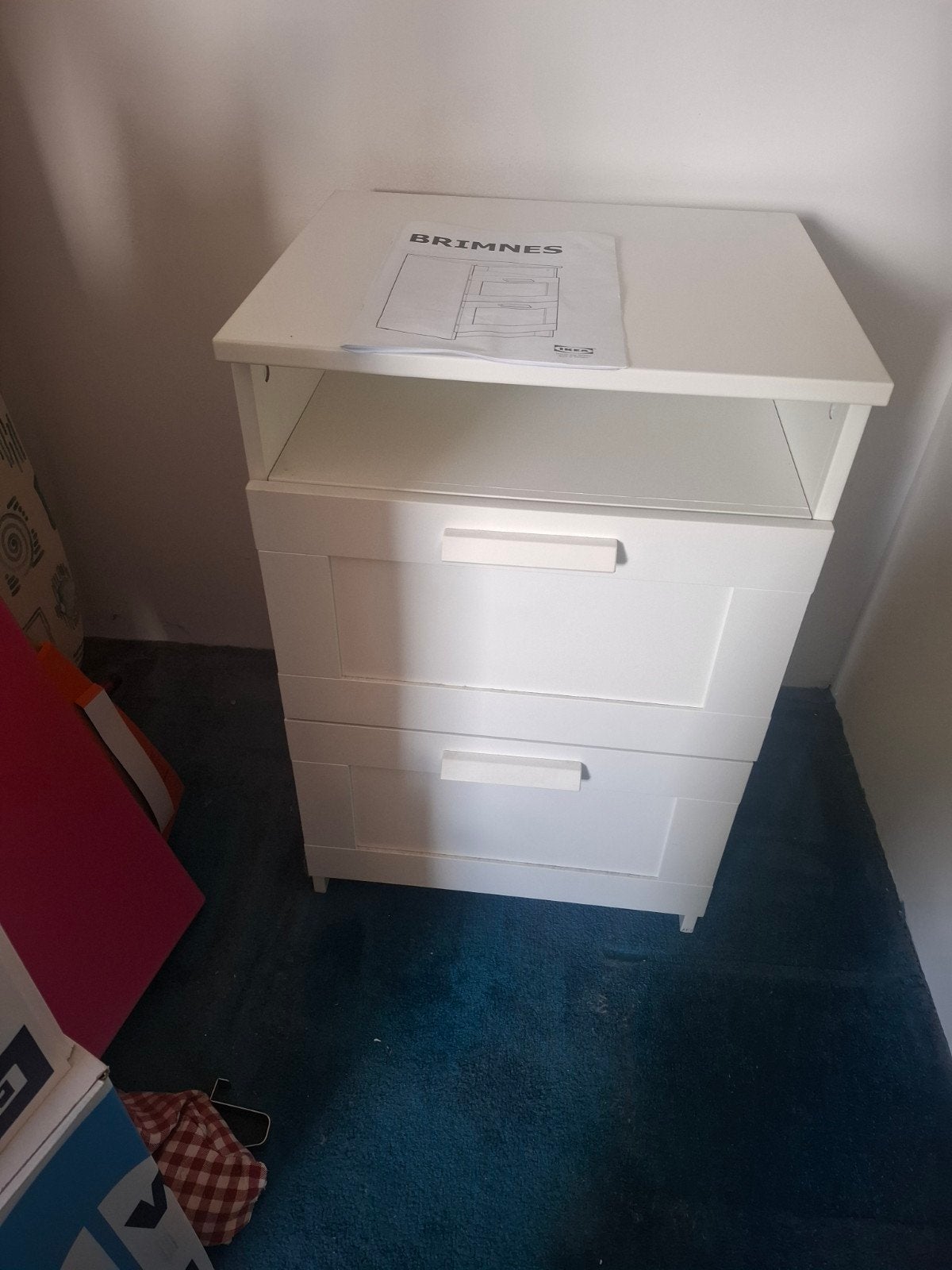 Nette Britney ladekast met 2 lades en open vak, Huis en Inrichting, 1 of 2 laden, Ophalen of Verzenden, Zo goed als nieuw