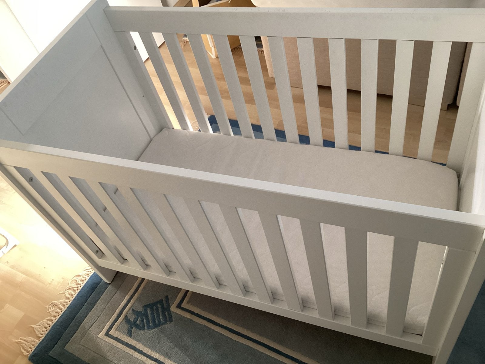 Bopita ledikant met AeroSleep matras, Ophalen, Gebruikt, 70 tot 85 cm, 140 tot 160 cm