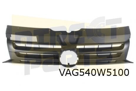 Volkswagen T5 II (10/09-7/15) grille (9B9 satijnzwart) Origi, -, -, Nieuw, Bumper