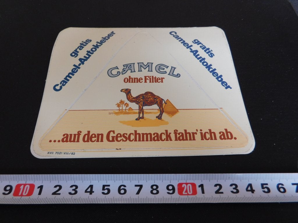 sticker tabak CAMEL ohne filter ..auf den geschmack fahr ich, Ophalen, Zo goed als nieuw