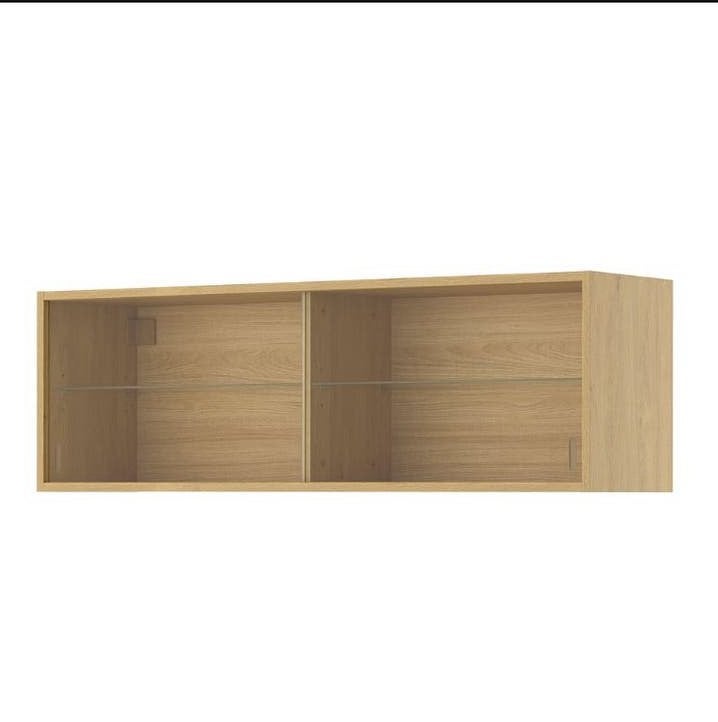 Ikea Knoxhult wandkast met glazen deuren, Huis en Inrichting, Keuken | Keukenelementen, Ophalen, 100 tot 150 cm, Bruin, Nieuw