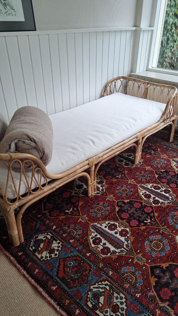 Rotan kinderbed/daybed/bankje met matras, Ophalen