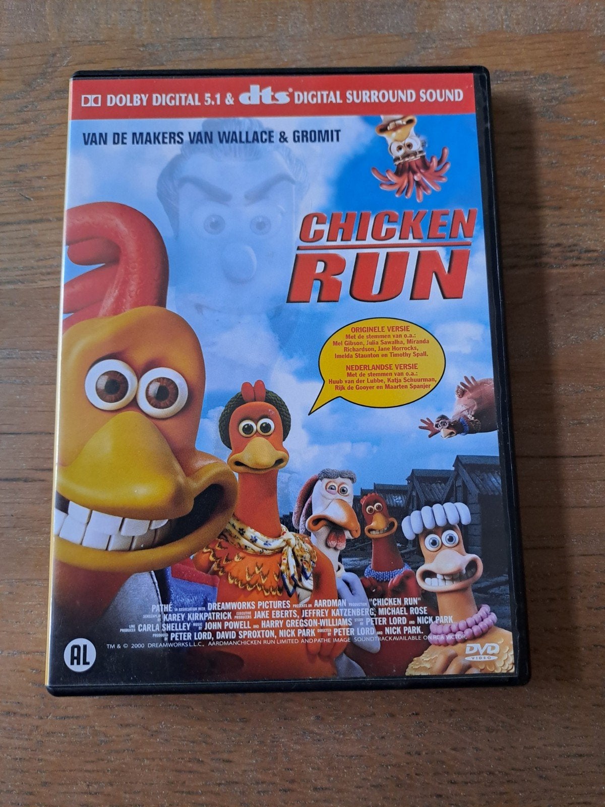 dvd, Chicken Run - Animatie film, Ophalen of Verzenden, Zo goed als nieuw, Poppen of Stop-motion, Alle leeftijden