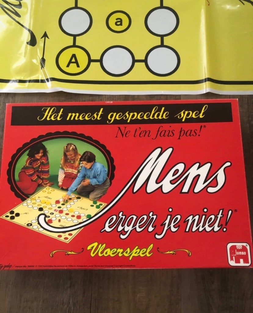 Spel : mens erger je niet, Hobby en Vrije tijd, Drie of vier spelers, Ophalen of Verzenden, Zo goed als nieuw, Jumbo