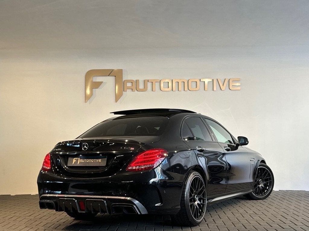 Mercedes-Benz C-klasse AMG 63 S Pano|Designo|Kuip|HuD|Burmes, Automaat, Achterwielaandrijving, Gebruikt, 510 pk