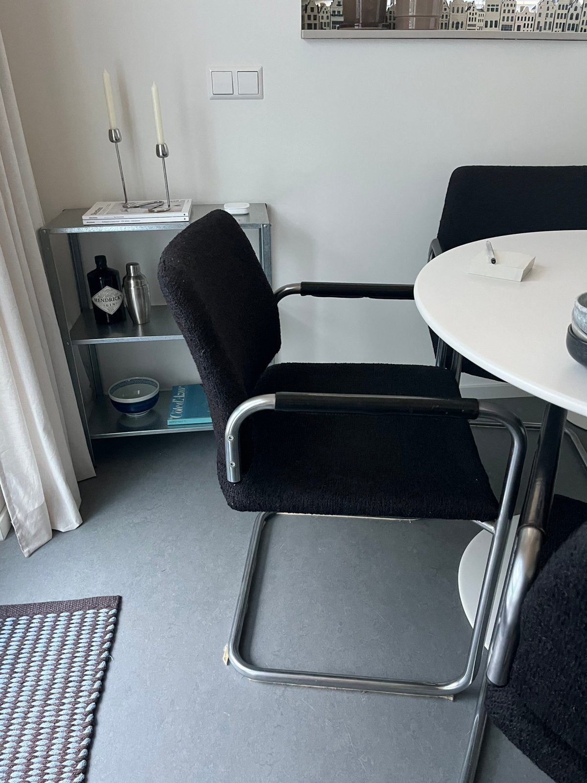 Zwarte eetkamer stoelen, Ophalen, Zo goed als nieuw, Zwart