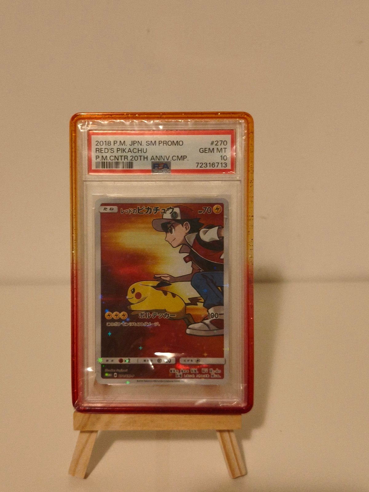 Red's Pikachu Pokemon Kaart - PSA 10 GEM MT, Ophalen of Verzenden, Zo goed als nieuw