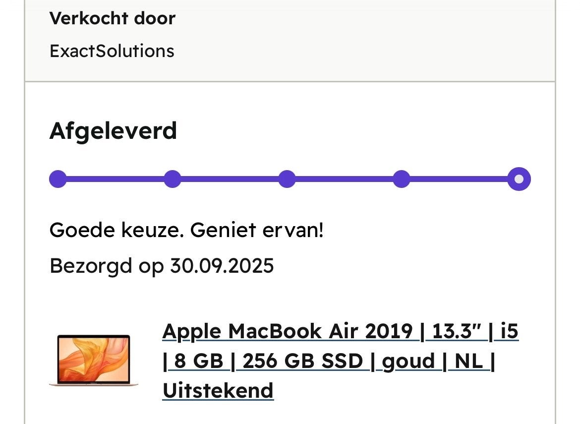 Foto 8 van Apple MacBook Air 2019 | 13.3" | i5 | 8GB | 256GB SSD | Rosé