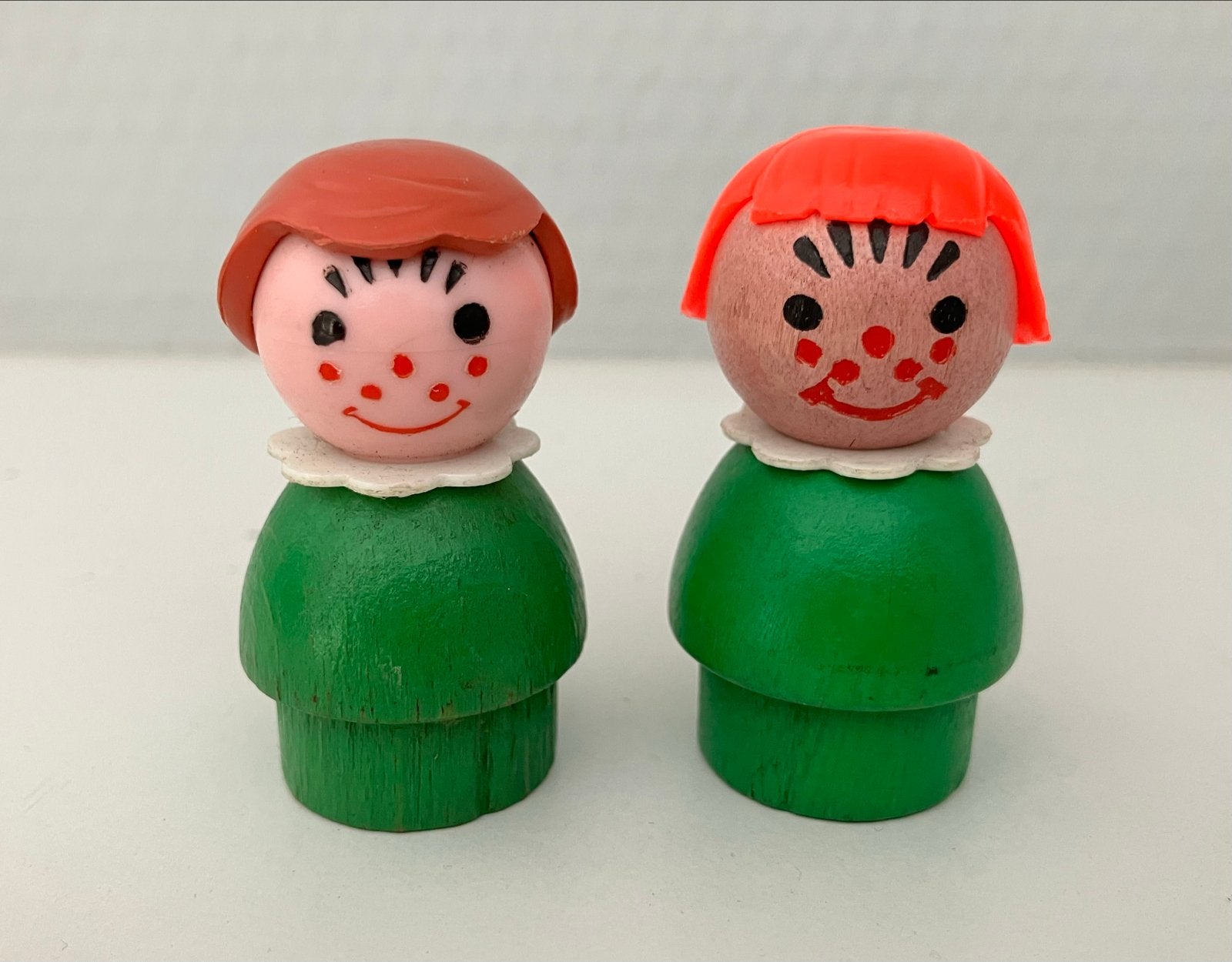 Vintage Fisher Price Poppetjes zeldzaam van hout, Ophalen of Verzenden, Gebruikt, Jongen of Meisje