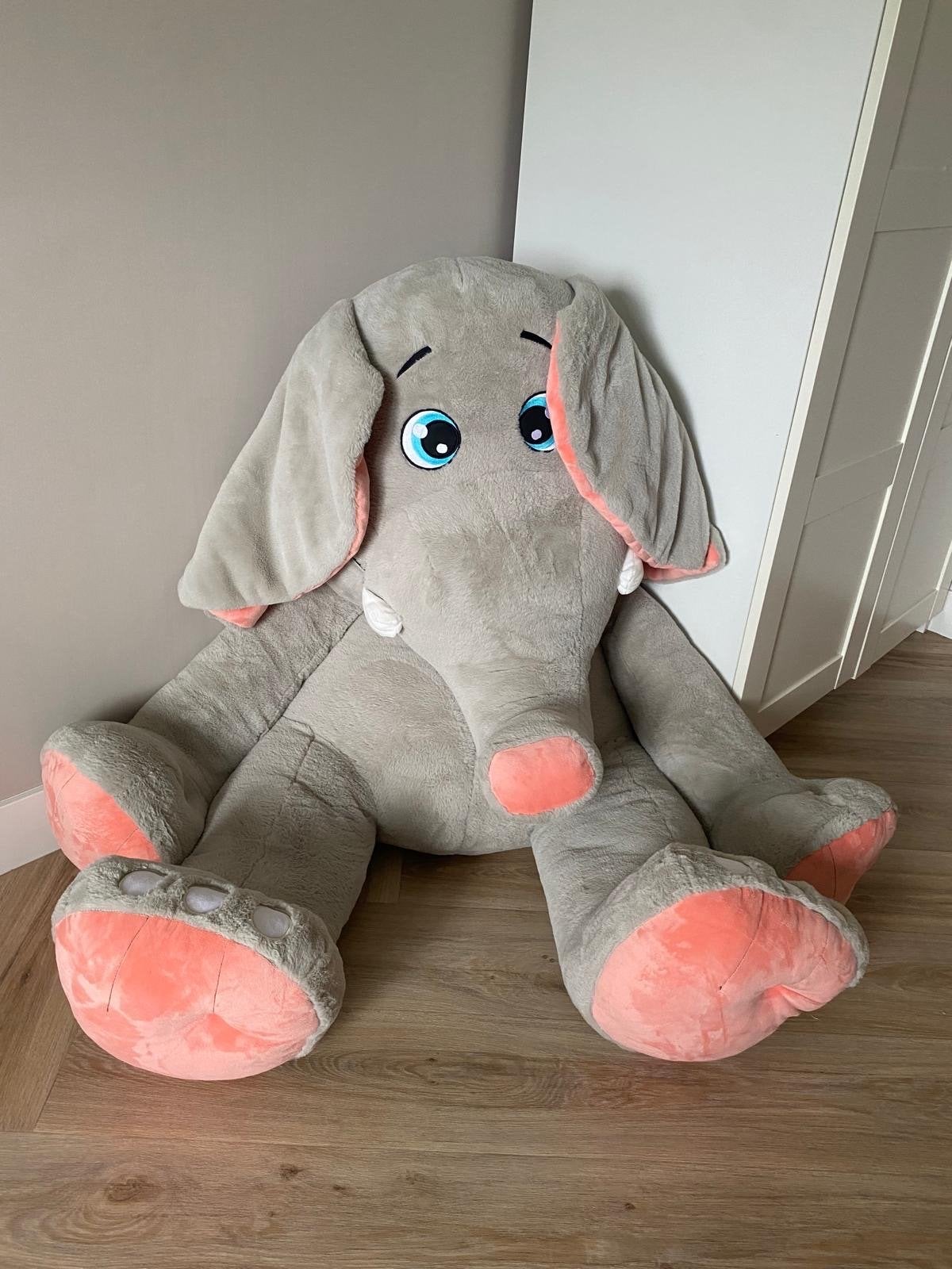 Grote reuze olifant knuffel - 1.60m - Nieuw!, Ophalen, Grijs, Nieuw, Olifant