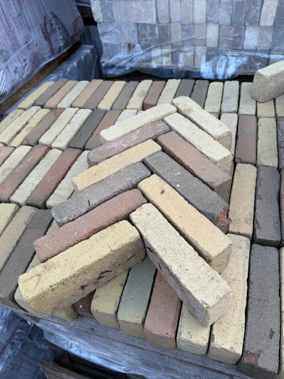 Gebakken waalformaat geel genuanceerd, Overige materialen, Klinkers, Nieuw, Ophalen of Verzenden