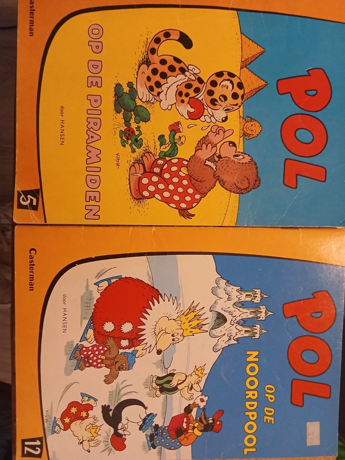Pol Pel en Pingo - 2 stripboeken, Ophalen of Verzenden, Gelezen, Hansen, Fictie algemeen