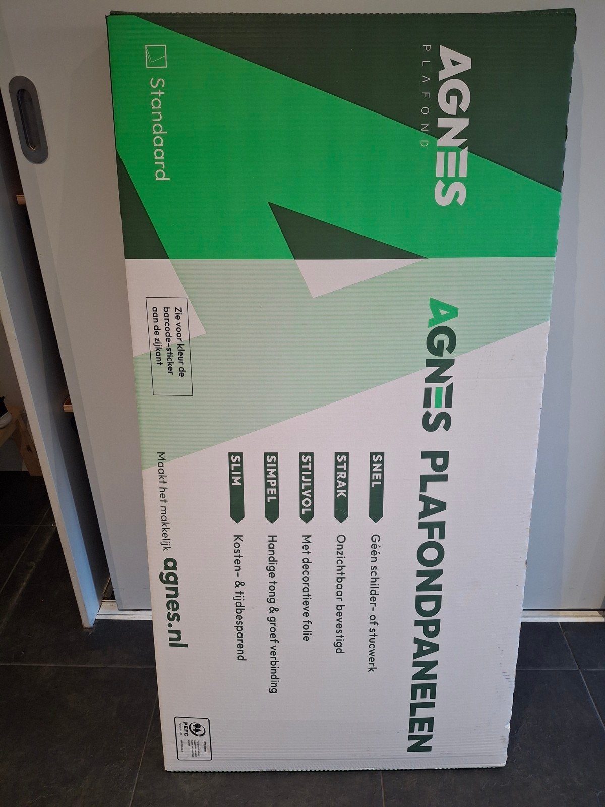 Agnes Plafondplaten fijn stuc wit 620x1220 (1 pak), Ophalen, Overige materialen, Zwart, Nieuw