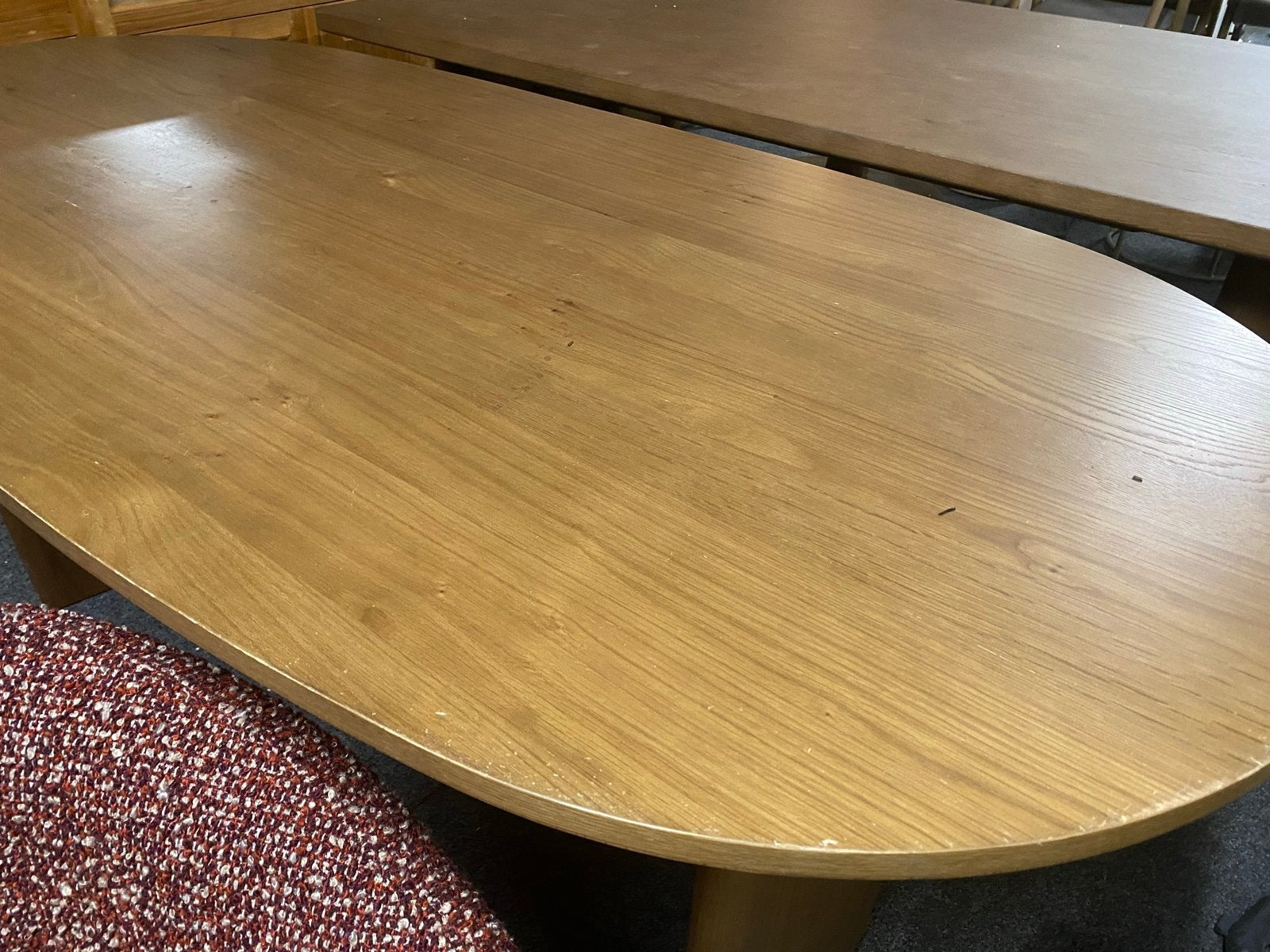 Deense Ovale Eiken Eettafel dex 180x90 cm - Lichtbruin, Ophalen, Eikenhout, Nieuw, 50 tot 100 cm