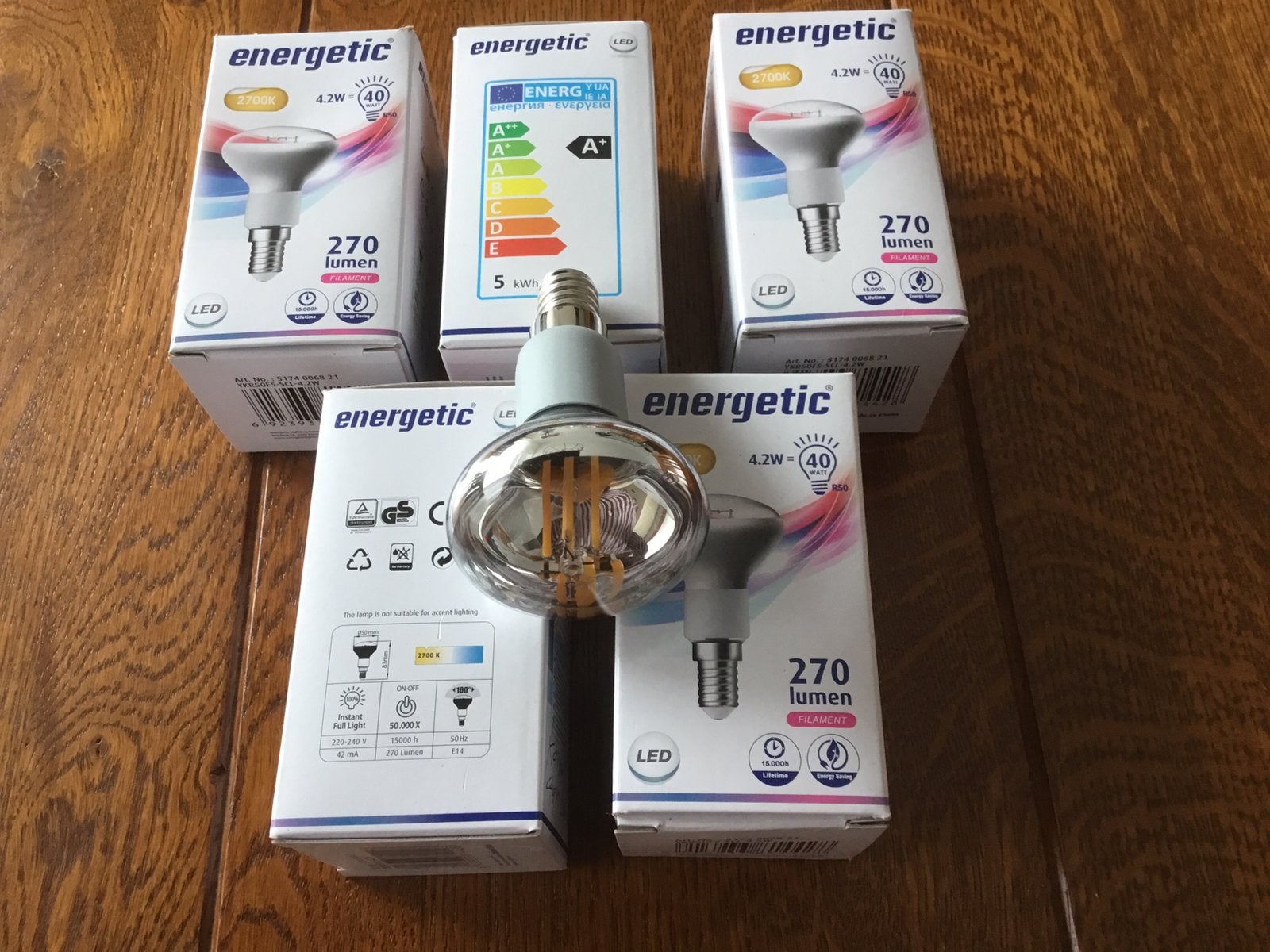 Verschillende lampen Led , halogeen , gewone lampen., Led-lamp, Minder dan 30 watt, Nieuw, E27 (groot)