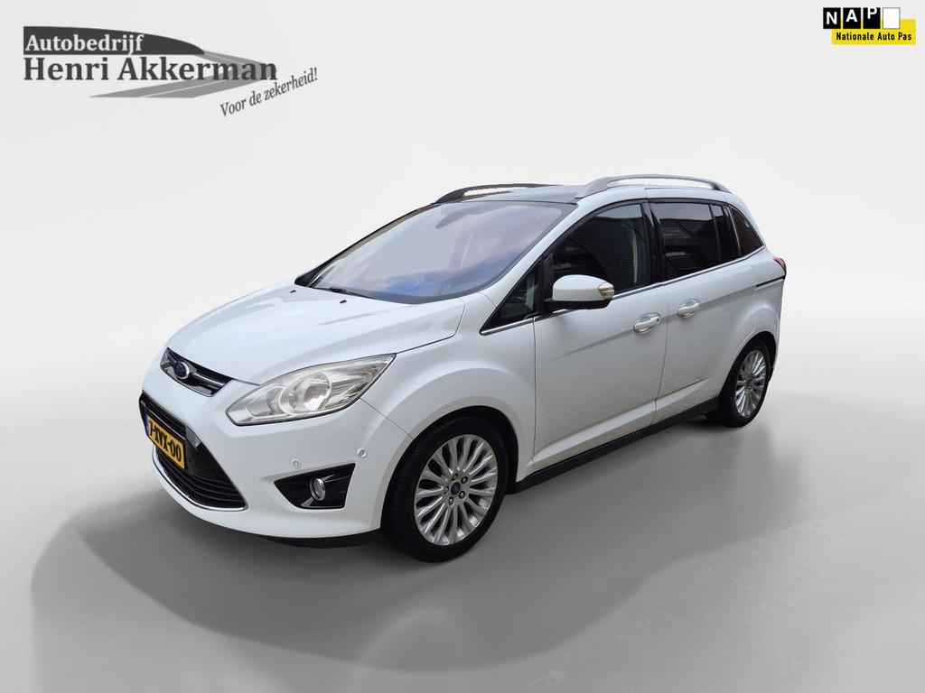 Ford Grand C-Max 1.0 Edition Plus 7p., Auto's, Ford, Voorwielaandrijving, Gebruikt, Zwart, 7 stoelen