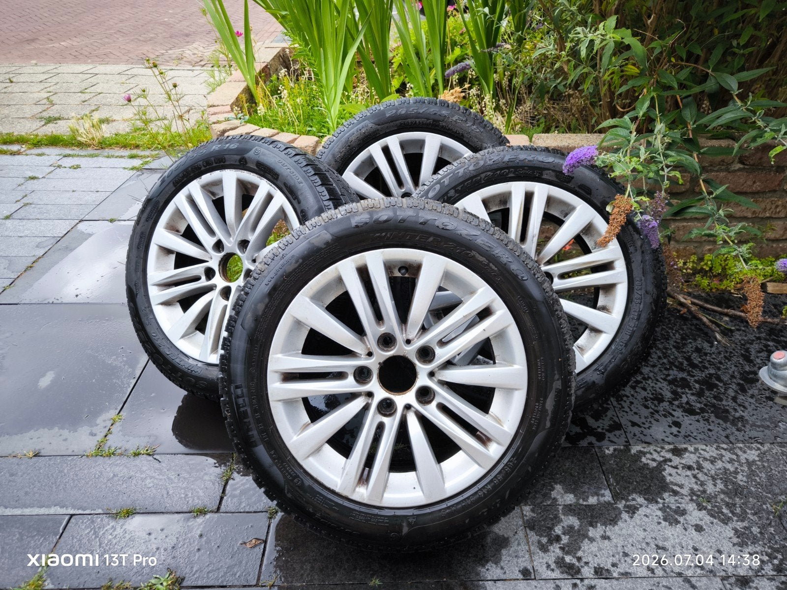Originele BMW 3-serie E90/E91 style 283 velgen 16 inch, Ophalen, Gebruikt, BMW