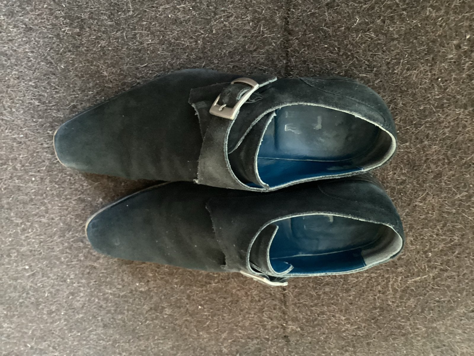 Vero Cuoio Gespschoenen - Donkerblauw/Zwart - Maat 42, Ophalen of Verzenden, Gedragen, Zwart, Gespschoenen