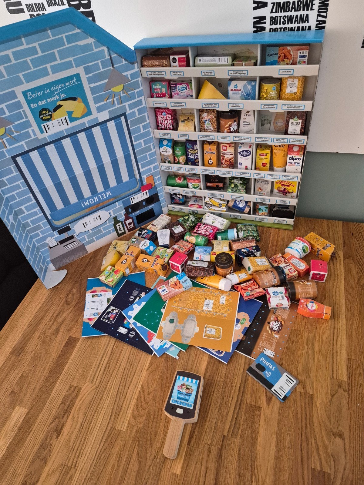 Albert Heijn Mini's Supermarkt Handscanner en boodschappen, Albert Heijn, Ophalen of Verzenden
