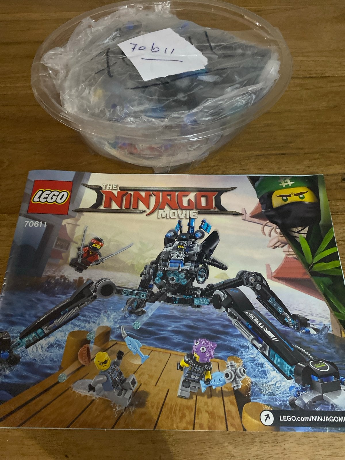 Lego Ninjago Movie 70611 Water Strider met instructies, Gebruikt, Lego, Ophalen of Verzenden, Compleet