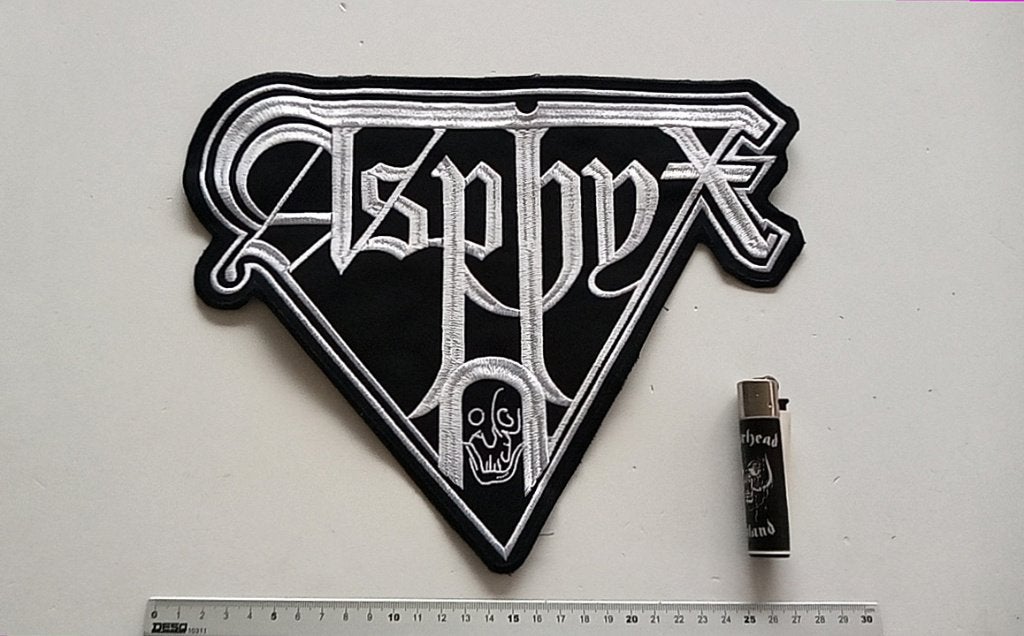 Asphyx mooie embroidered backpatch 23.5 x 28.5 cm metal, Ophalen of Verzenden, Nieuw, Kleding