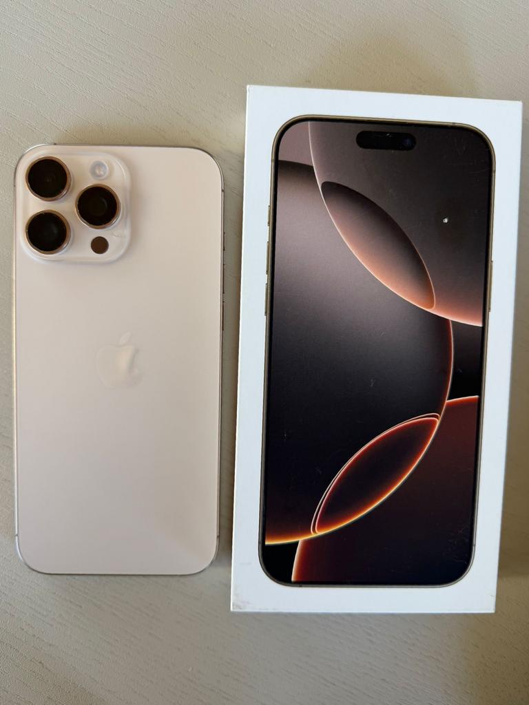 iPhone 16 Pro Max 256GB Desert Titanium, Telecommunicatie, Mobiele telefoons | Apple iPhone, 256 GB, Wit, IPhone 16 Pro Max, Ophalen of Verzenden