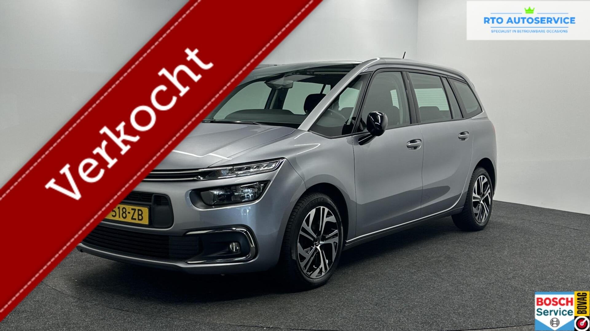 Citroen Grand C4 SpaceTourer 1.2 PureTech Business ECC NAVI, Stof, Gebruikt, 1199 cc, Met garantie (alle)