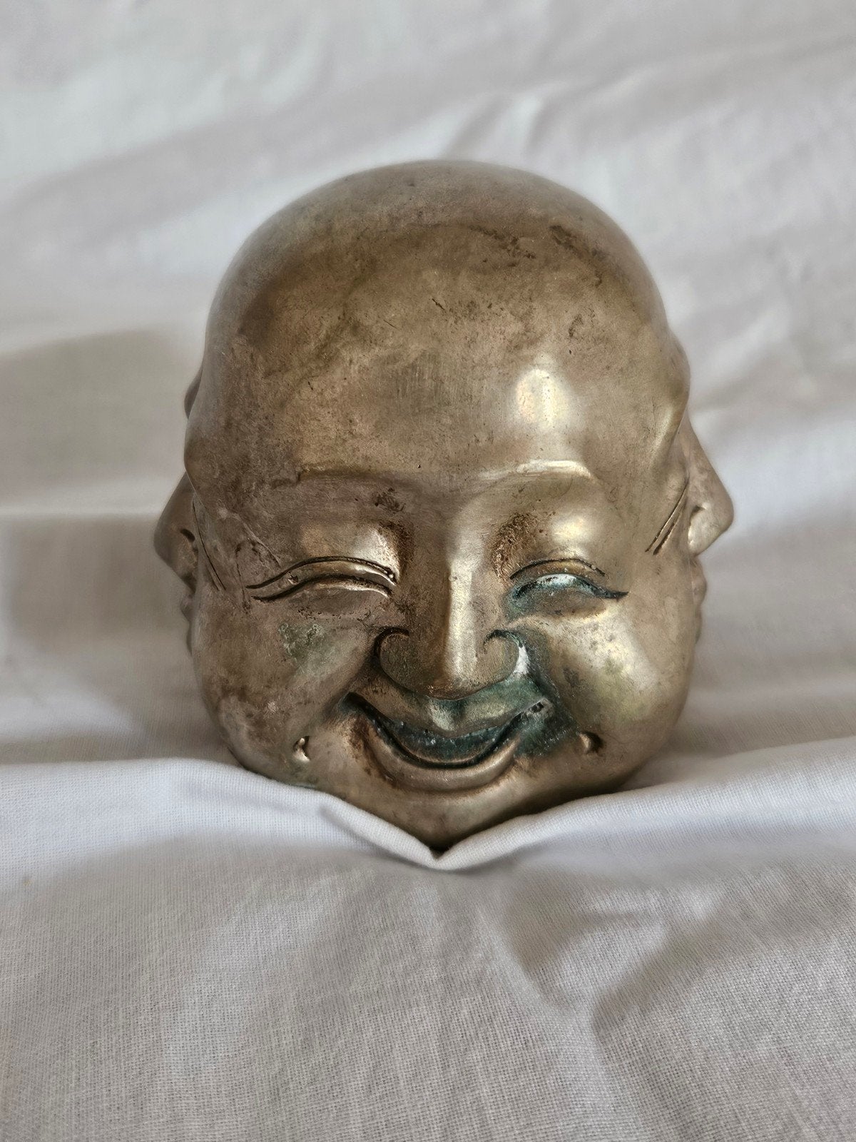 Boeddha hoofd met meerdere gezichten - brons, Ophalen of Verzenden
