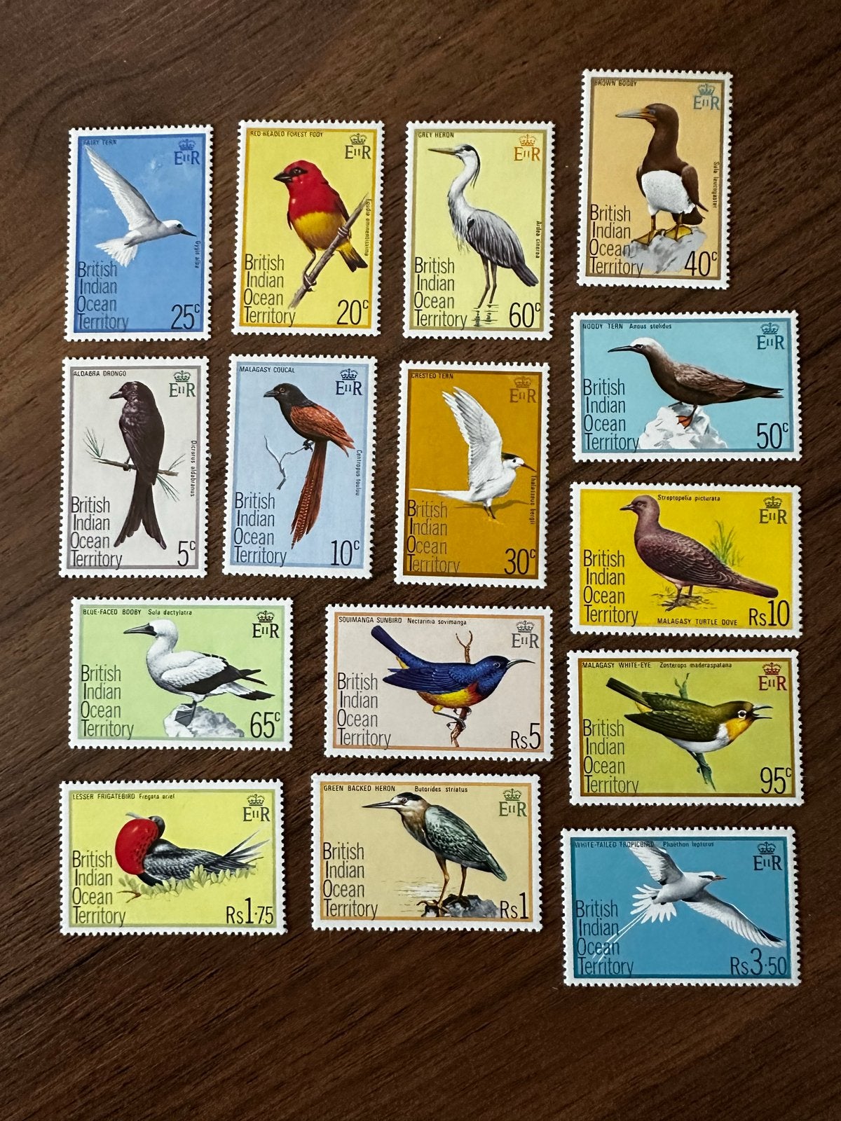British Indian Ocean 1975 vogels postfris postzegels, Ophalen of Verzenden, Postfris