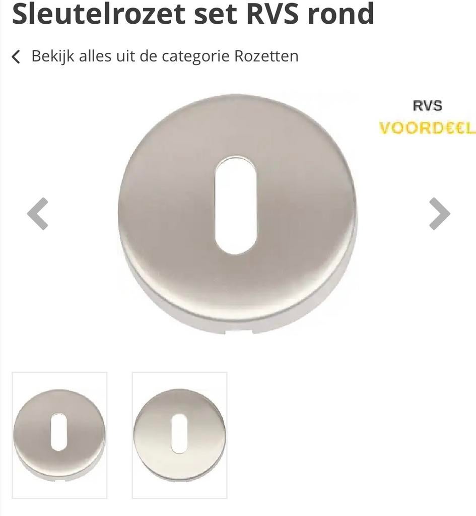 Partij Sleutelrozet rond RVS (1244 sets), Ophalen, Mttn, Overige typen, Nieuw