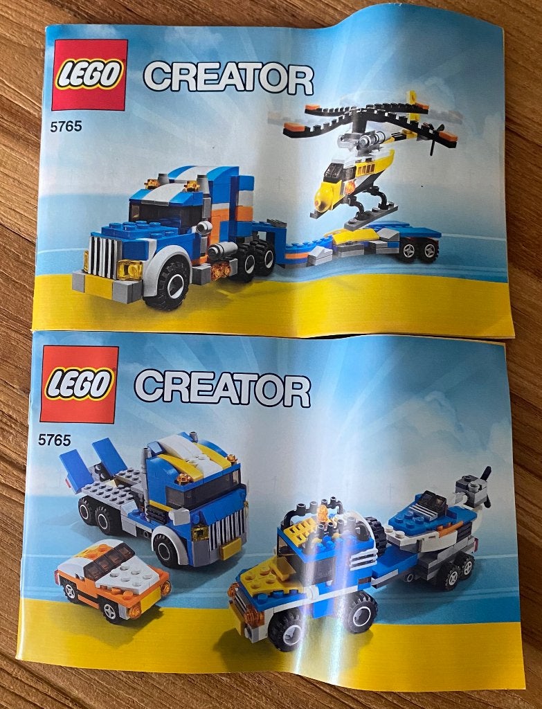 LEGO - 5765 - Creator 3 in 1 Transport Truck, Kinderen en Baby's, Speelgoed | Duplo en Lego, Gebruikt, Lego, Compleet, Ophalen of Verzenden