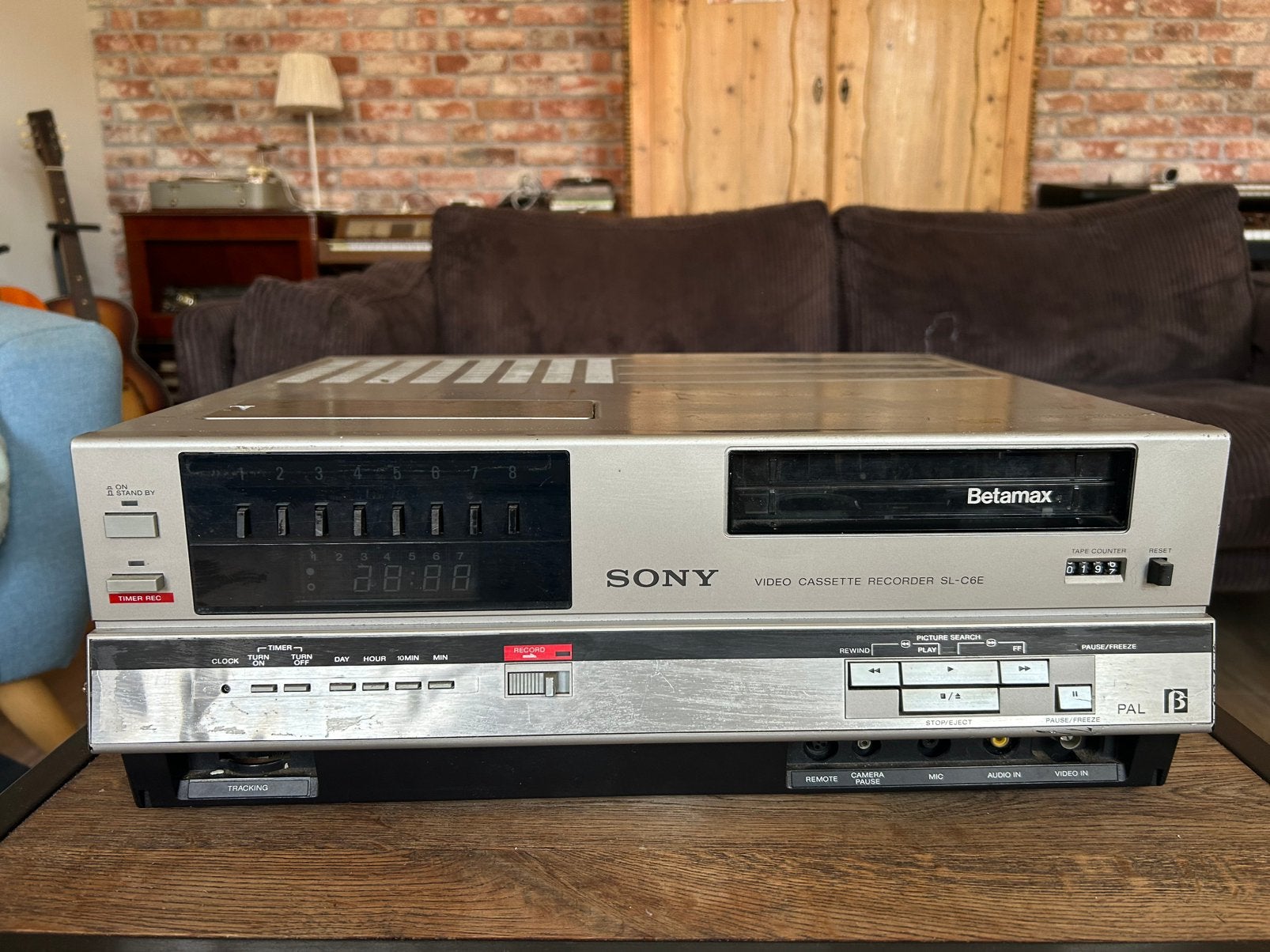 Sony SL-c6E betamax videorecorder, Ophalen of Verzenden, Zo goed als nieuw, Betamax-speler of -recorder