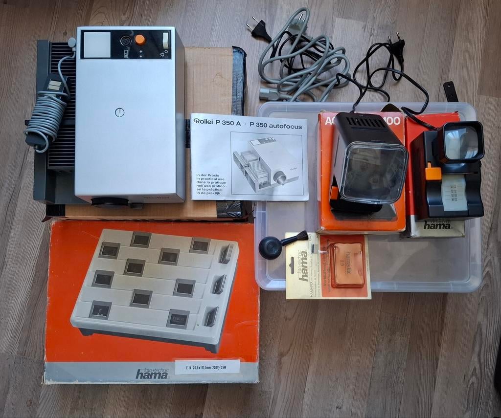 Dia verwerking en projectie set: Rollei projector, sorteer, Ophalen of Verzenden, Gebruikt