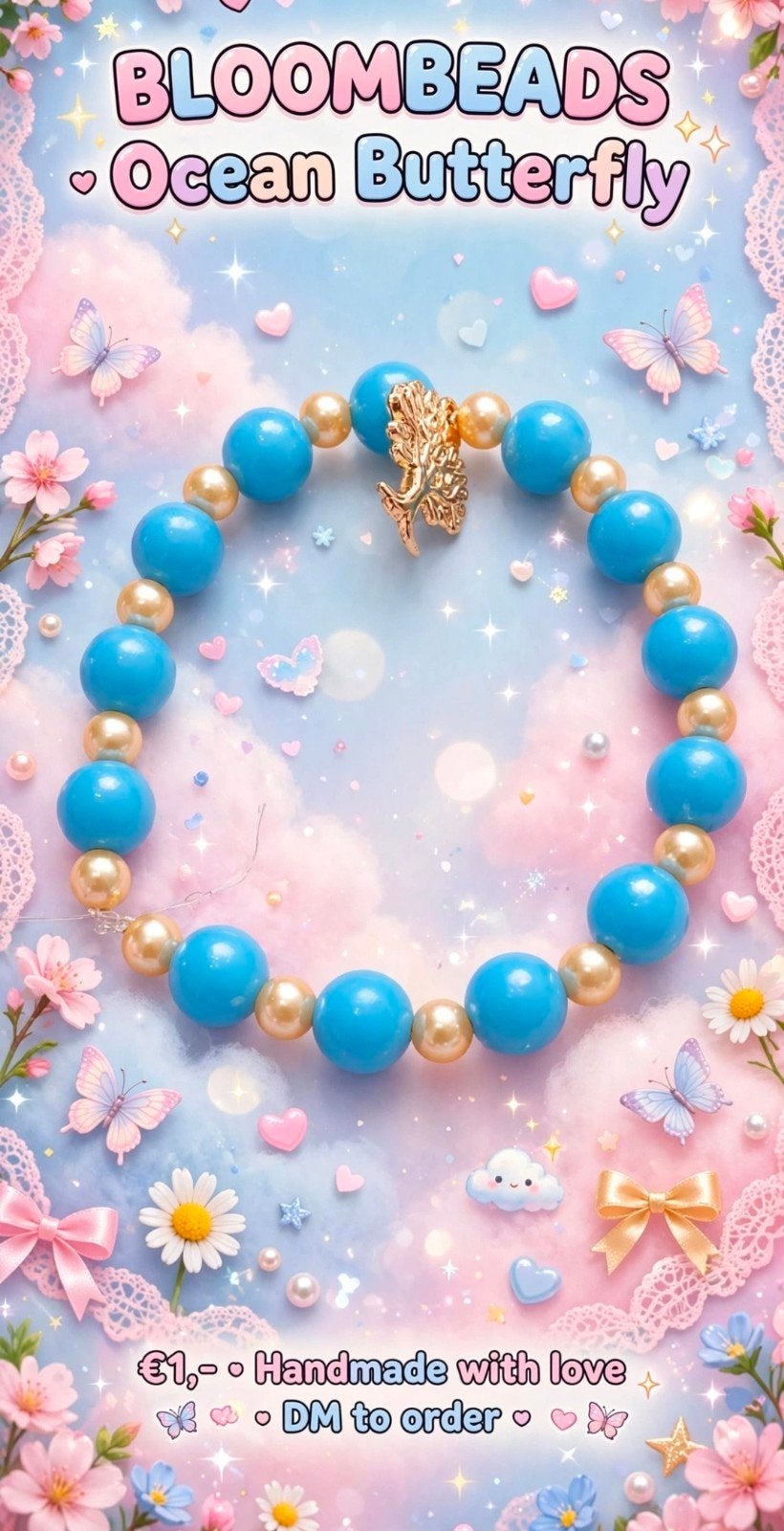 handgemaakte armbandje kawaii, Ophalen, Nieuw