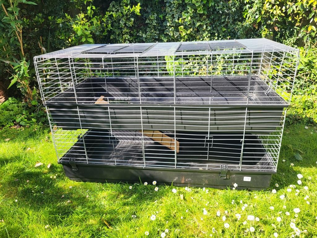 Extra large/groot dubbel caviahok (dwergkonijn), Dieren en Toebehoren, Knaagdieren en Konijnen | Hokken en Kooien, Hok, 90 cm of meer