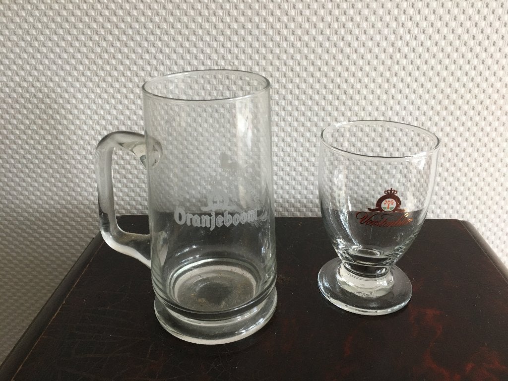 bierglas brouwerij Oranjeboom speciaal 1992, Verzamelen, Biermerken, Verzenden, Zo goed als nieuw, Glas of Glazen, Oranjeboom