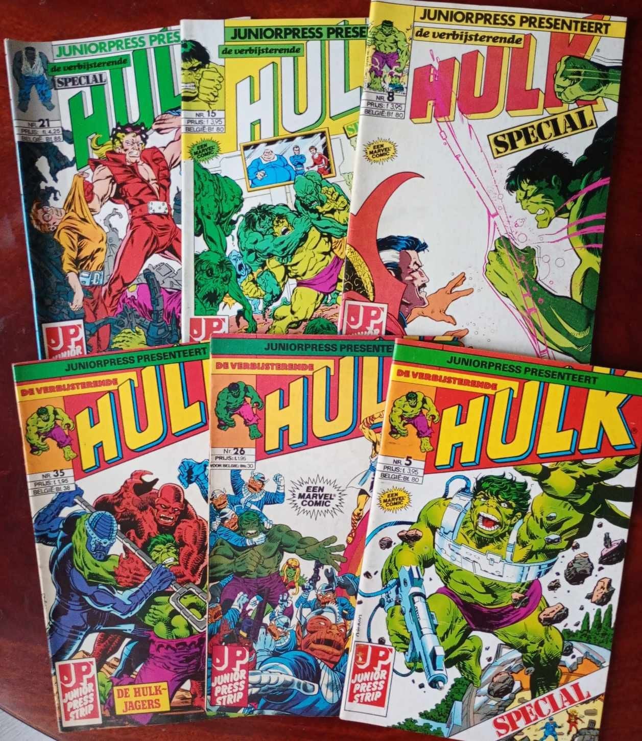 De Verbijsterende Hulk - Juniorpress Stripboeken (6 stuks), Boeken, Meerdere stripboeken, Ophalen of Verzenden, Gelezen, Stan Lee