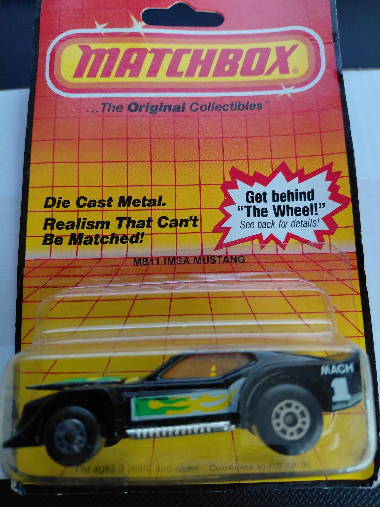 Matchbox 11h IMSA Mustang (Blister), Hobby en Vrije tijd, Modelauto's | Overige schalen, Auto, Ophalen of Verzenden