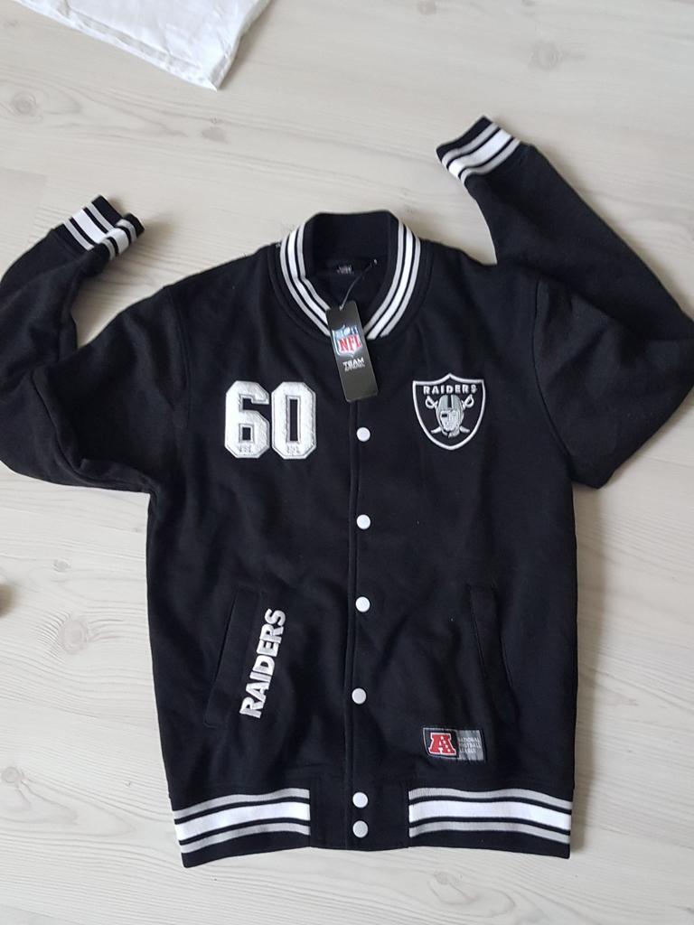 NFL Raiders baseball jack in size small, Ophalen of Verzenden, Zo goed als nieuw, Maat 46 (S) of kleiner, Blauw