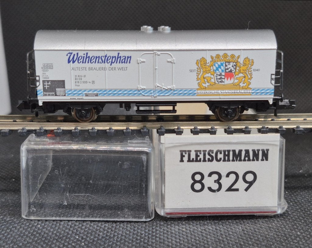Fleischmann 8329 - Koelwagen Ichqrs ´Weihenstephan´ (15241), Gelijkstroom, Fleischmann, Wagon, Ophalen of Verzenden