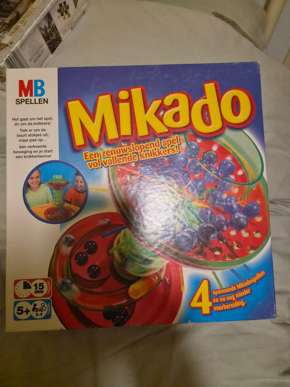 Mikado: Een zenuwslopend spel vol vallende knikkers!, Drie of vier spelers, Ophalen of Verzenden, Gebruikt, MB Spellen